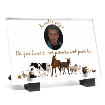 Plaque funéraire animaux-de-ferme 18 Plaquedeces.fr
