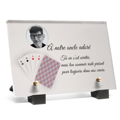 Plaque funéraire cartes-a-jouer 10 Plaquedeces.fr
