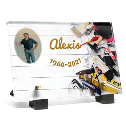 Plaque funéraire outils-de-bricolage 10 Plaquedeces.fr
