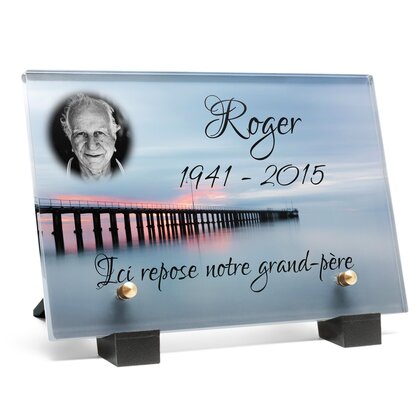 Plaque funéraire ponton-tres-long 23 Plaquedeces.fr
