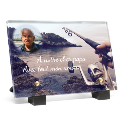 Plaque funéraire pecheur 14 Plaquedeces.fr
