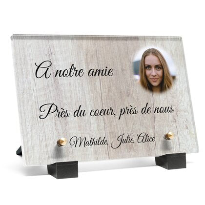 Plaque funéraire bois 16 Plaquedeces.fr
