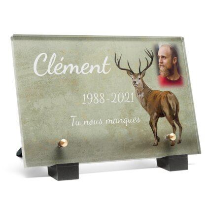 Plaque funéraire plaque-funeraire-cerf 13 Plaquedeces.fr
