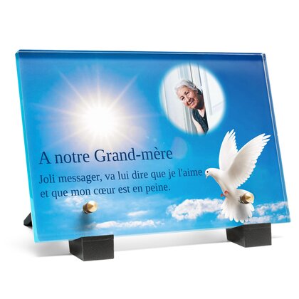 Plaque funéraire colombe 8 Plaquedeces.fr
