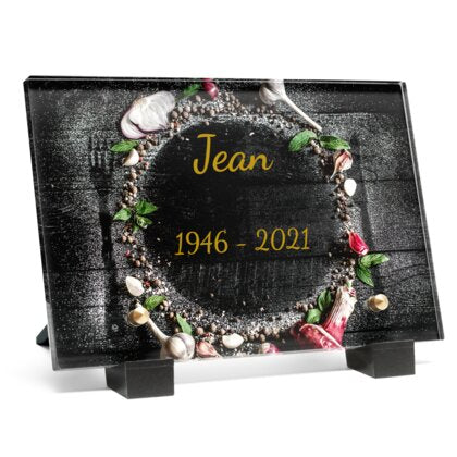 Plaque funéraire cuisinier-memorable 18 Plaquedeces.fr
