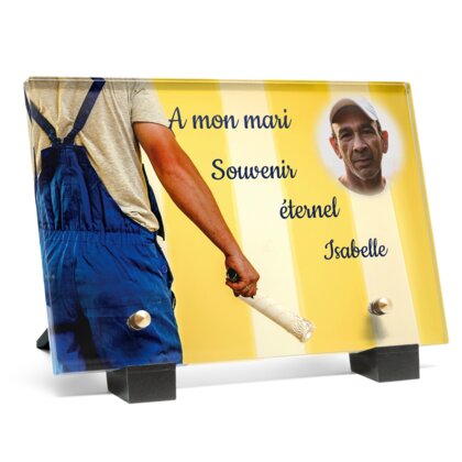 Plaque funéraire peintre-en-batiment 29 Plaquedeces.fr
