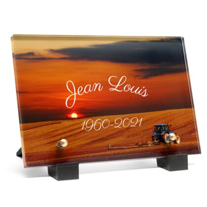 Plaque funéraire laboureur-a-laube 19 Plaquedeces.fr
