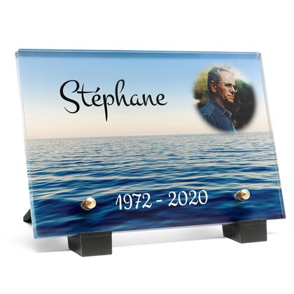 Plaque funéraire horizon-ocean 21 Plaquedeces.fr
