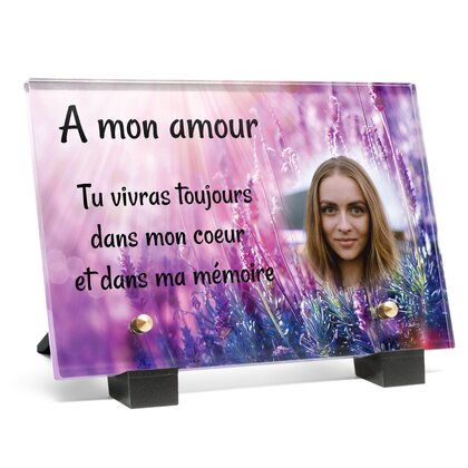 Plaque funéraire lavande-au-soleil 20 Plaquedeces.fr
