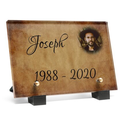 Plaque funéraire parchemin-cafe 19 Plaquedeces.fr
