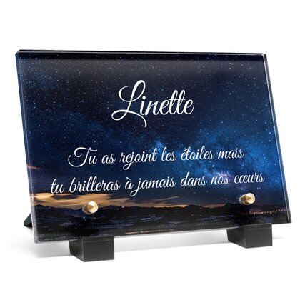 Plaque funéraire ciel-nuit-etoile 8 Plaquedeces.fr
