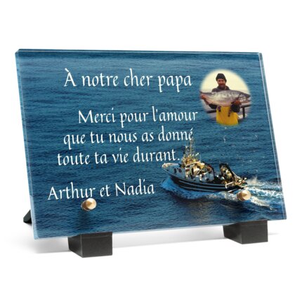 Plaque funéraire plaque-funeraire-chalutier 15 Plaquedeces.fr
