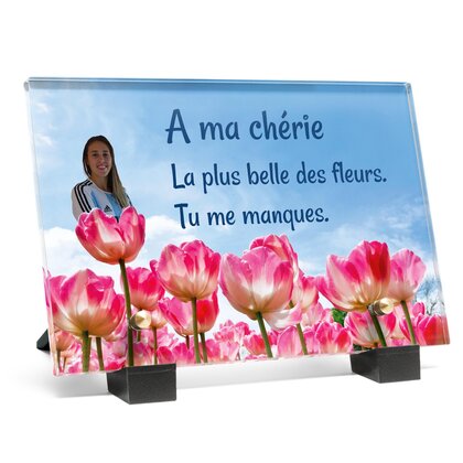 Plaque funéraire champ-de-tulipes 3 Plaquedeces.fr
