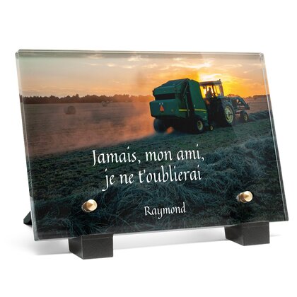 Plaque funéraire agriculteur 24 Plaquedeces.fr
