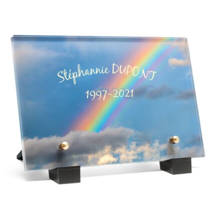 Plaque funéraire couleurs-de-larc-en-ciel 5 Plaquedeces.fr
