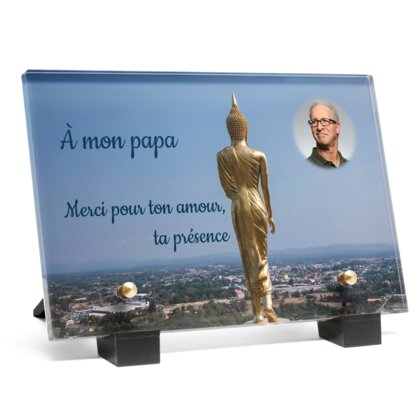 Plaque funéraire bouddha-paysage 17 Plaquedeces.fr
