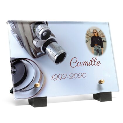 Plaque funéraire camera-vintage 9 Plaquedeces.fr
