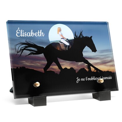 Plaque funéraire silhouette-de-cheval 3 Plaquedeces.fr
