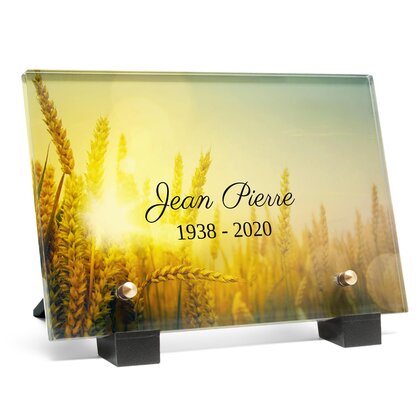 Plaque funéraire epis-de-ble 12 Plaquedeces.fr
