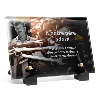 Plaque funéraire garagiste-avec-outils-mecaniques 6 Plaquedeces.fr
