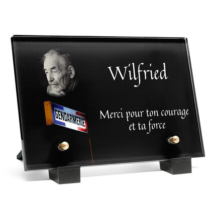 Plaque funéraire gendarme-gendarmerie 28 Plaquedeces.fr
