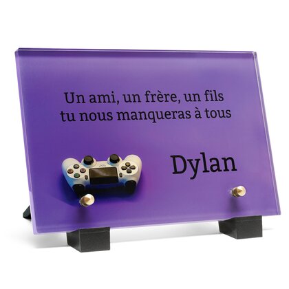 Plaque funéraire enfant-jeux-video 1 Plaquedeces.fr
