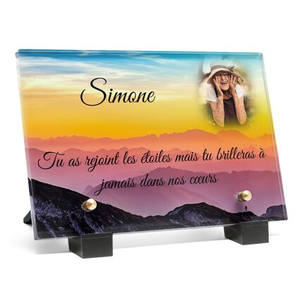 Plaque funéraire montagnes-multicolores 25 Plaquedeces.fr
