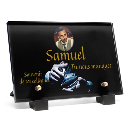 Plaque funéraire melange-des-cartes 19 Plaquedeces.fr
