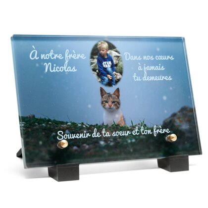 Plaque funéraire chat-en-pleine-nuit 21 Plaquedeces.fr
