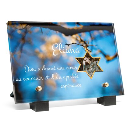 Plaque funéraire etoile-de-david 22 Plaquedeces.fr
