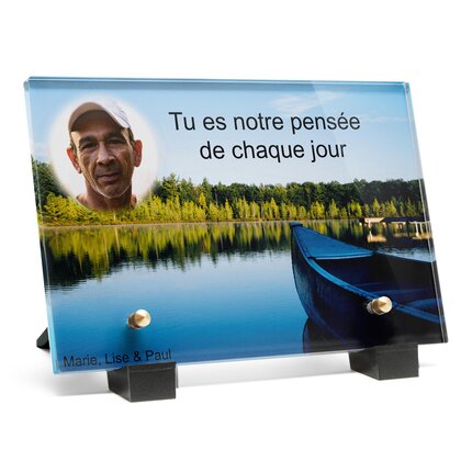 Plaque funéraire barque-sur-lac 19 Plaquedeces.fr
