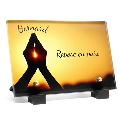 Plaque funéraire priere-au-ciel 17 Plaquedeces.fr
