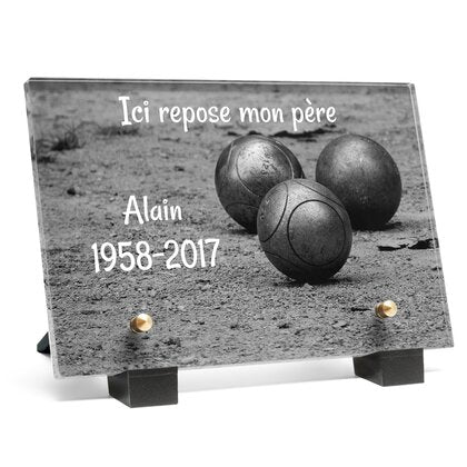 Plaque Murale Métal 30x20 Cm - Déco Boules De Pétanque Pour Passionnés