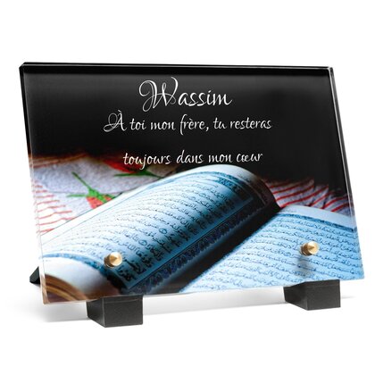 Plaque funéraire musulman-livre 26 Plaquedeces.fr
