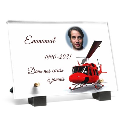 Plaque funéraire plaque-funeraire-helicoptere 19 Plaquedeces.fr
