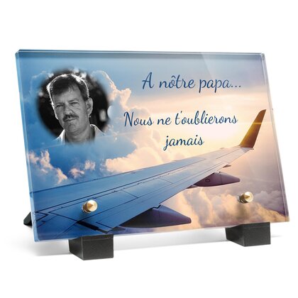 Plaque funéraire aile-avion 6 Plaquedeces.fr
