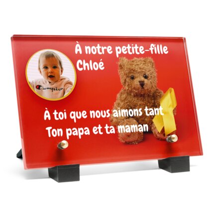 Plaque funéraire plaque-funeraire-ourson 14 Plaquedeces.fr
