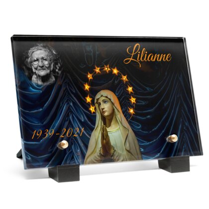 Plaque funéraire vierge-priant 19 Plaquedeces.fr
