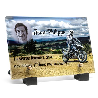 Plaque funéraire grosse-moto 12 Plaquedeces.fr

