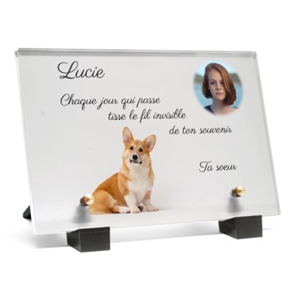 Plaque funéraire corgi-enjoue 13 Plaquedeces.fr
