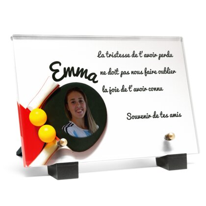 Plaque funéraire raquettes-de-ping-pong 22 Plaquedeces.fr

