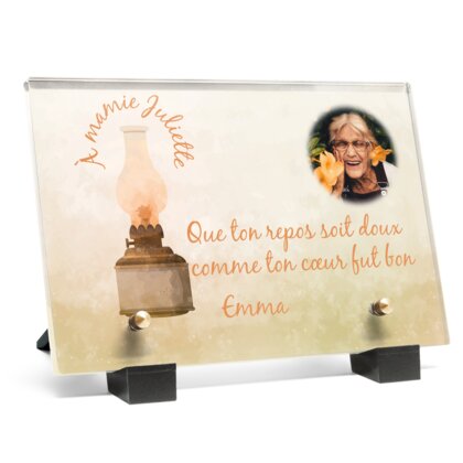 Plaque funéraire plaque-funeraire-lanterne 17 Plaquedeces.fr
