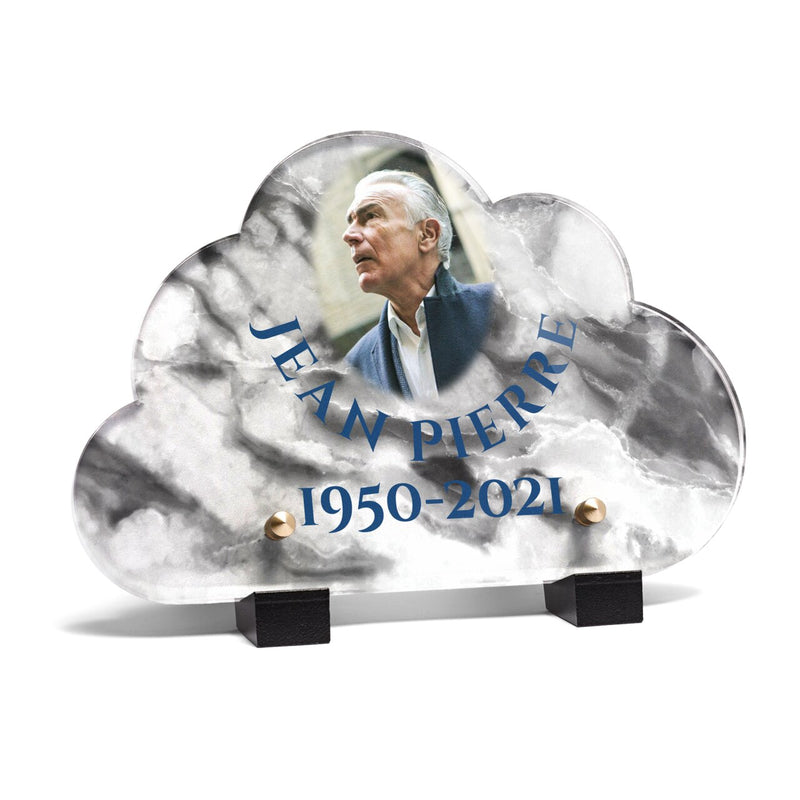 Plaque funéraire livre-granite-gris-forme-nuage 8 Plaquedeces.fr
