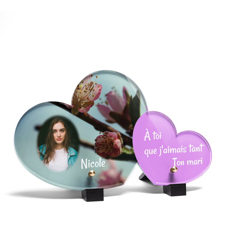 Plaque funéraire arbre-fleuri-forme-double-coeur 5 Plaquedeces.fr
