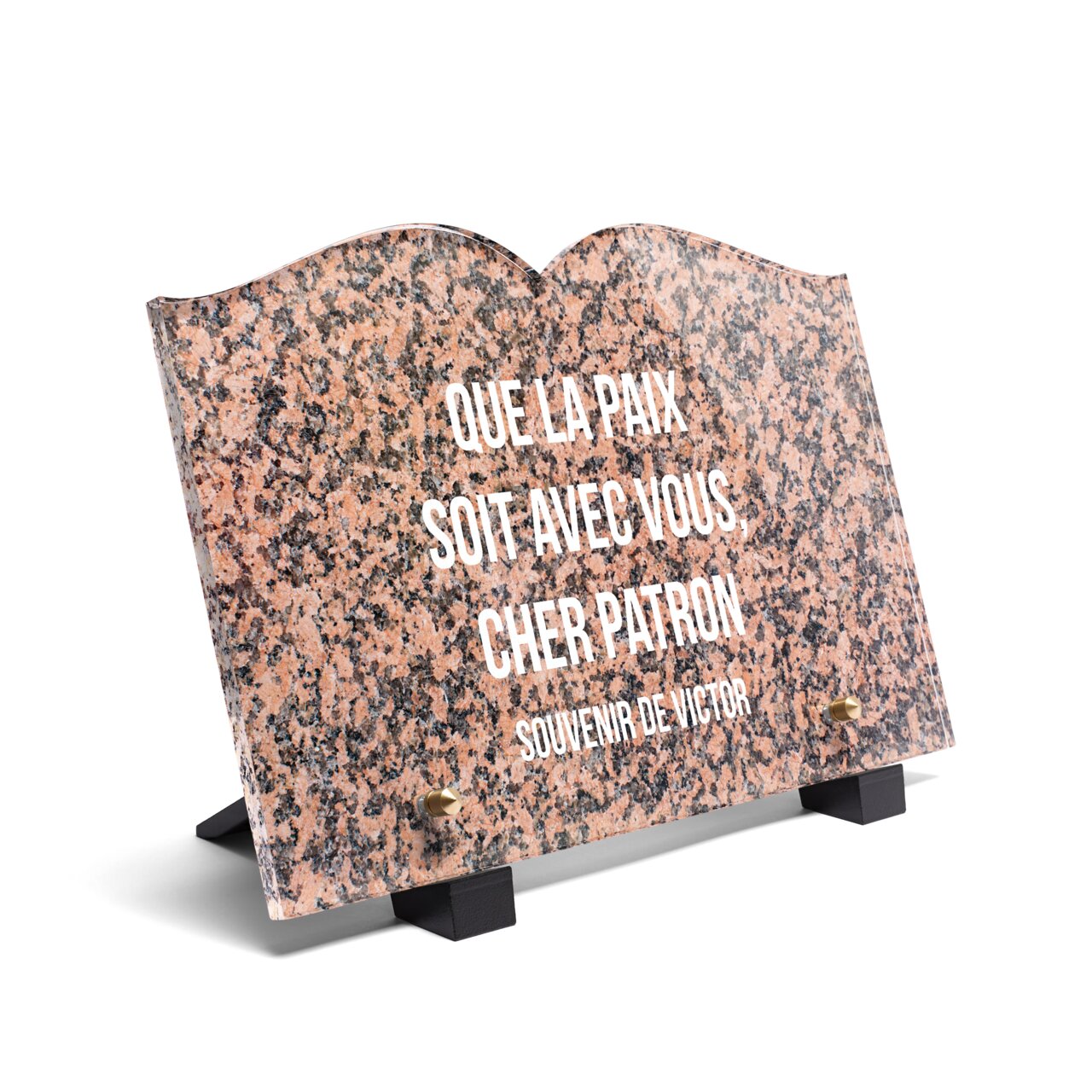 Plaque Funéraire Plexi Personnalisée Livre Fleurs Roses – 22,5x15 Cm Ou 30x20 Cm, Ép. 6 Mm