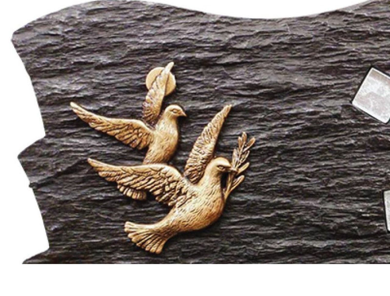Plaque funéraire Mosaïque verre