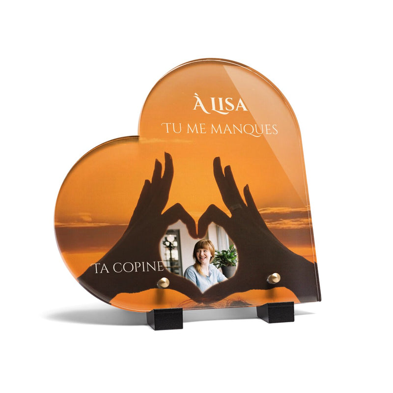 Plaque funéraire coucher-de-soleil-forme-coeur 1 Plaquedeces.fr
