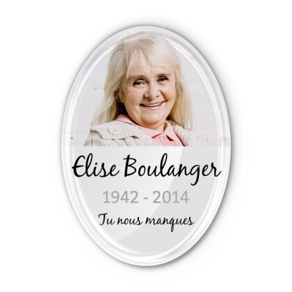 Plaque funéraire demi-blanc 28 Plaquedeces.fr
