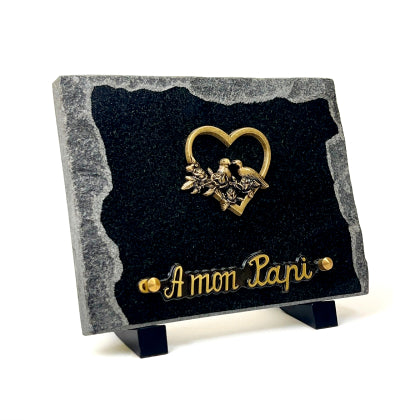 Plaque funéraire classique-sur-pieds 17 Plaquedeces.fr
