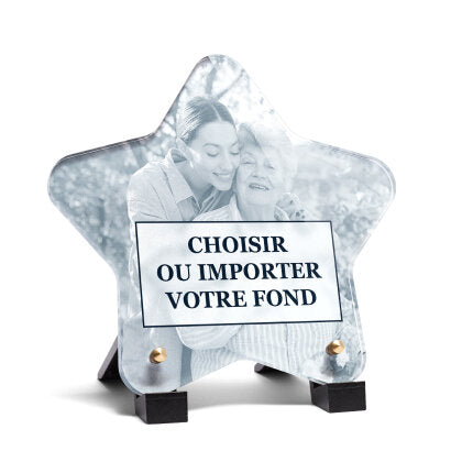 Plaque funéraire plaque-en-forme-etoile 7 Plaquedeces.fr
